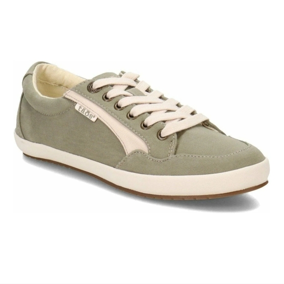 Taos Footwear Shoes - TAOS Shooting Star Sporty Canvas Everyday Sneaker in Sage Sz 10